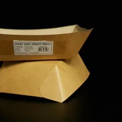 KHAY GIẤY KRAFT DÁNG THUYỀN